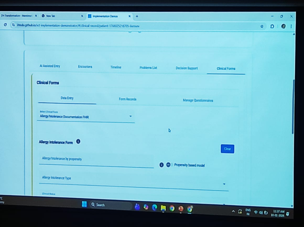 SNOMED Demo Clinical Forms
